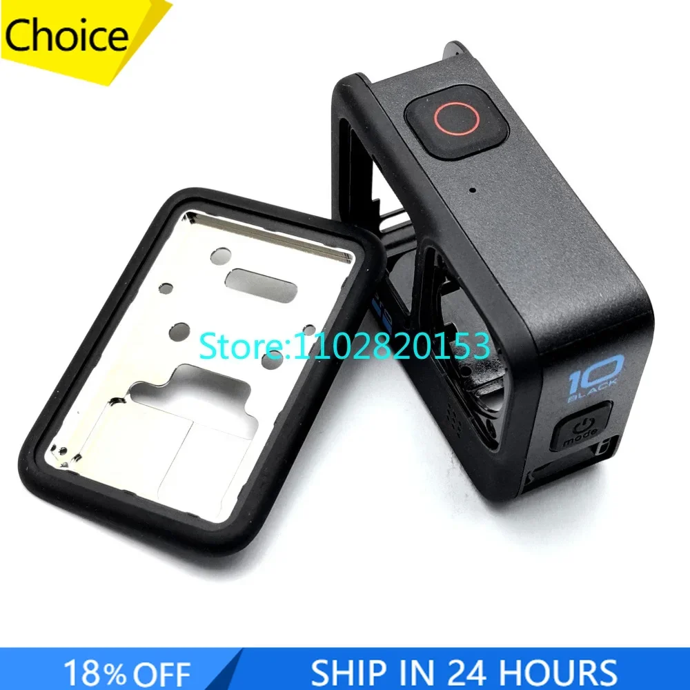 كاميرا حركة نسخة سوداء من GoPro Hero 10 ، غلاف خارجي ، لوحة أمامية ، غطاء خلفي ، جزء بديل للسكن ، جديد ، أصلي