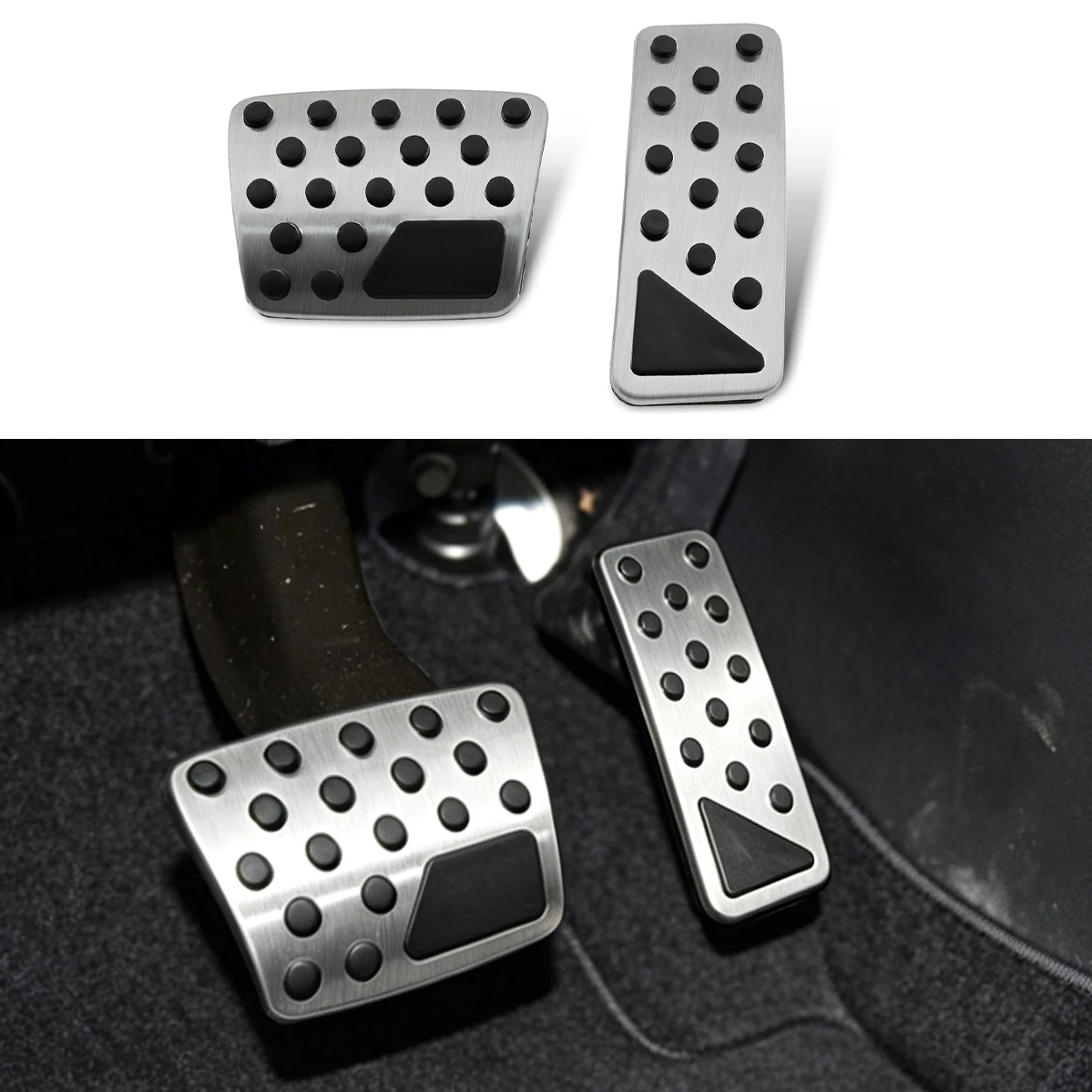 Car Non-slip Pad Automatic Brake Ped Accelerator AT Stainless Steel Pedal Fit For Jeep Cherokee KL 2014-2019 Accessories