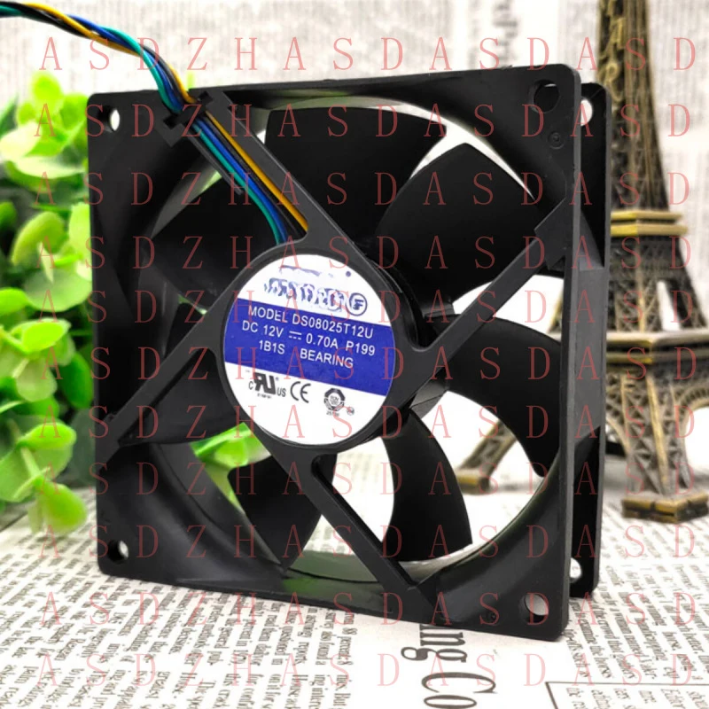 Z  for AVC DS08025T12U 0.70A 12V 8025 8CM Temperature Control Speed Cooling Fan
