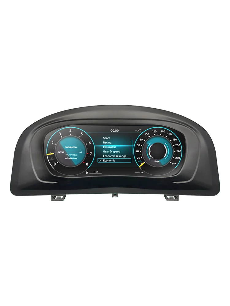10,25 Zoll LCD-Digital-Armaturenbrett für Volkswagen Caddy Baujahre 2003-2020, Instrumententafel, Cockpit-Tachometer mit Navigation