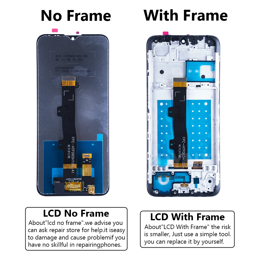 6.2\'\' TFT Pantalla For Motorola Moto E7 LCD Display Touch Screen Digitizer Replacement For Moto E7 XT2052 XT2095-1 XT2095-3LCD