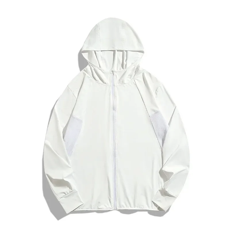 

Thin Loose Couple Sunscreen Coat Male Tops UPF50+ Cool Feeling UV Protection Clothing Men's Korean Style Hooded Jacket Summer