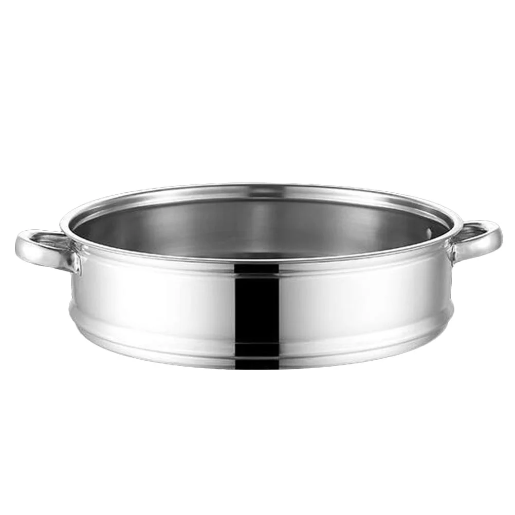 

with Ears Wok and Steaming Grid (32cm Round Bottom (with Ears)) Steamer Pot Cooking Rack Stainless Steel