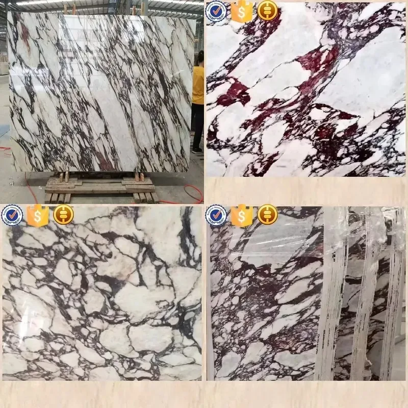 Beautiful Caracatta Purple Polished Waterproof Marble Slabs for Villa Dining Room