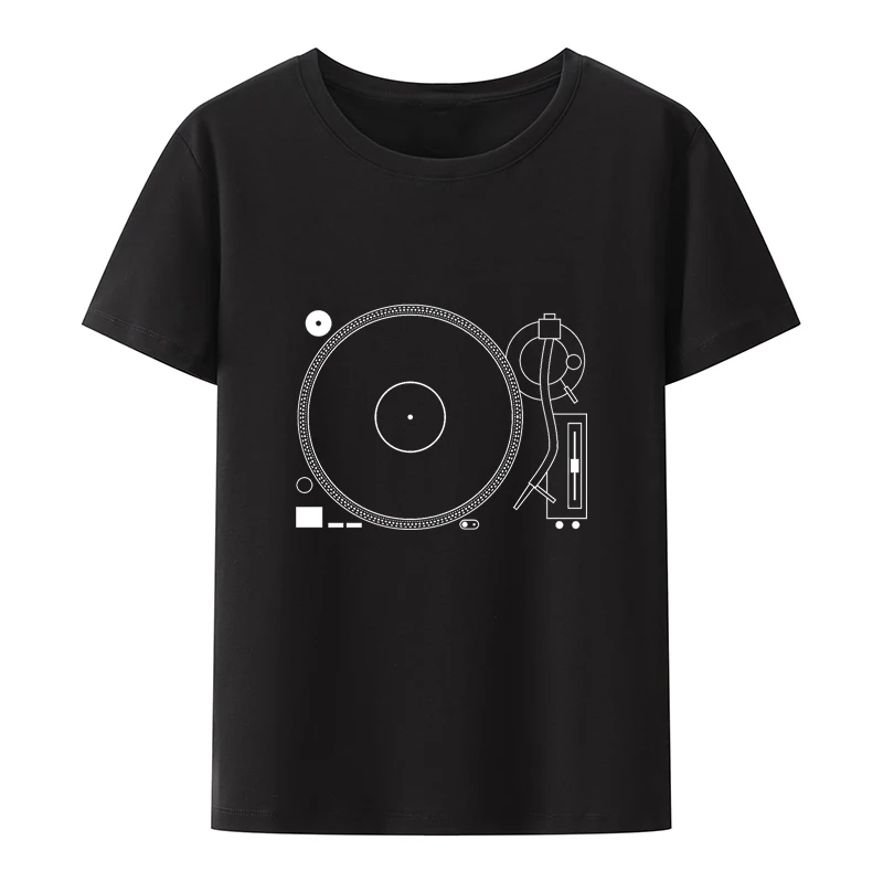 T Shirt Gambar Klub Dj Meja Putar Klasik T Shirt Musik Death Metal - Main Image