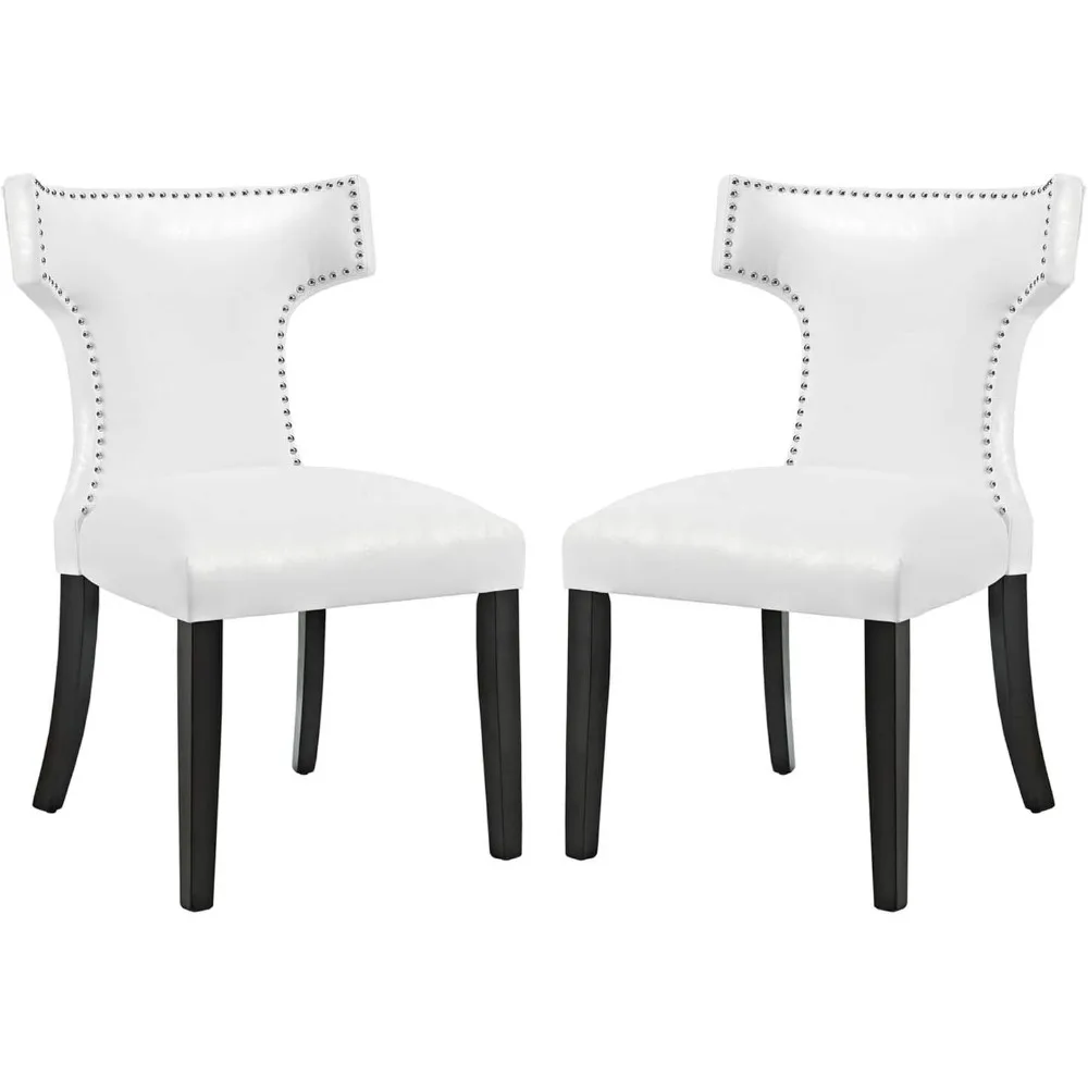 

Curve Vinyl Set of 2, Two Dining Chairs