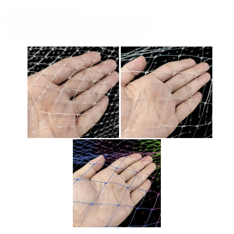 Nylon Net Small Hole Diameter Portable Fishing Net Mesh Hole Net Collapsible Hole Fishing Tools 40/50/60cm Mesh for Planting