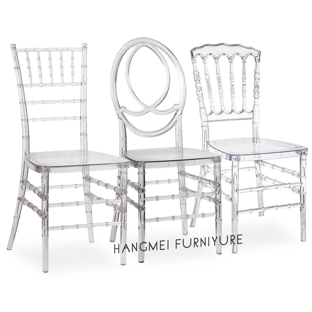 #Wholesale Transparent Acrylic Chairs with Reinforced Steel Frame Stackable Ghost Chairs for Modern Restaurants, Weddings Events