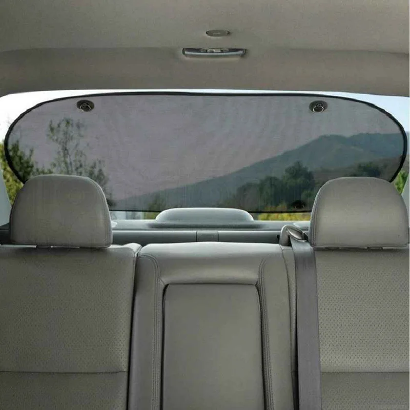 1pc Auto Rear Sun Shade Vehicle Shield Visor Protection Back Car Window Shade Mesh Sunshade Screen Heat Insulation UV Protection