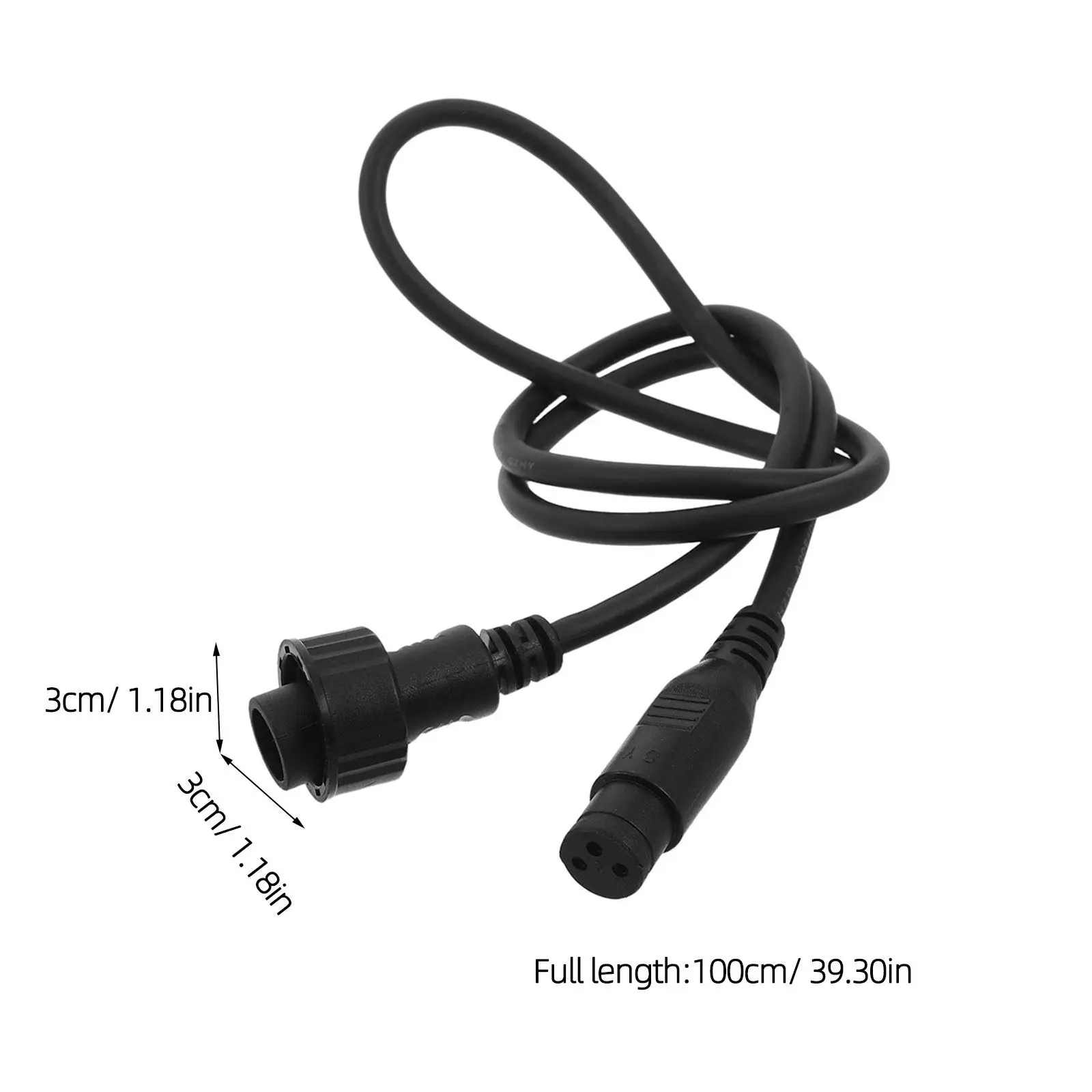 2Pcs Dmx Cable Waterproof Stage Lighting Wire Male Female Connector for Moving Head Par Beam Fixture Outdoor Dj Theater Studio view 3