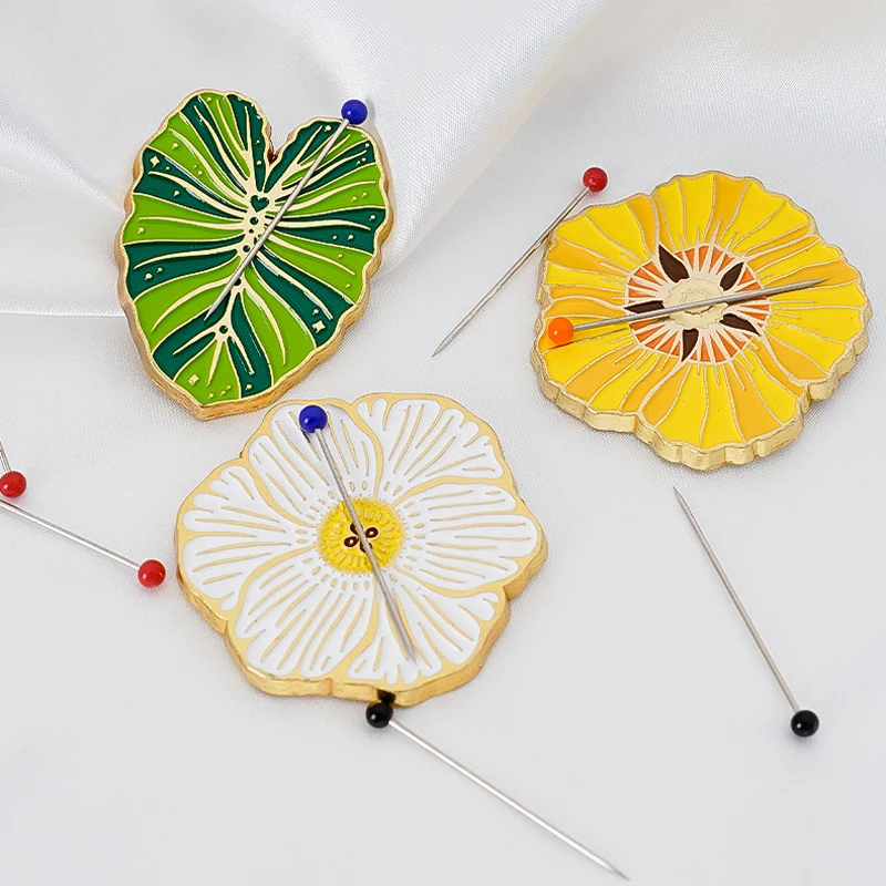 Magnetic needle holder cross stitch flower leaf embroidery accessories cross stitch magnetic needle holder