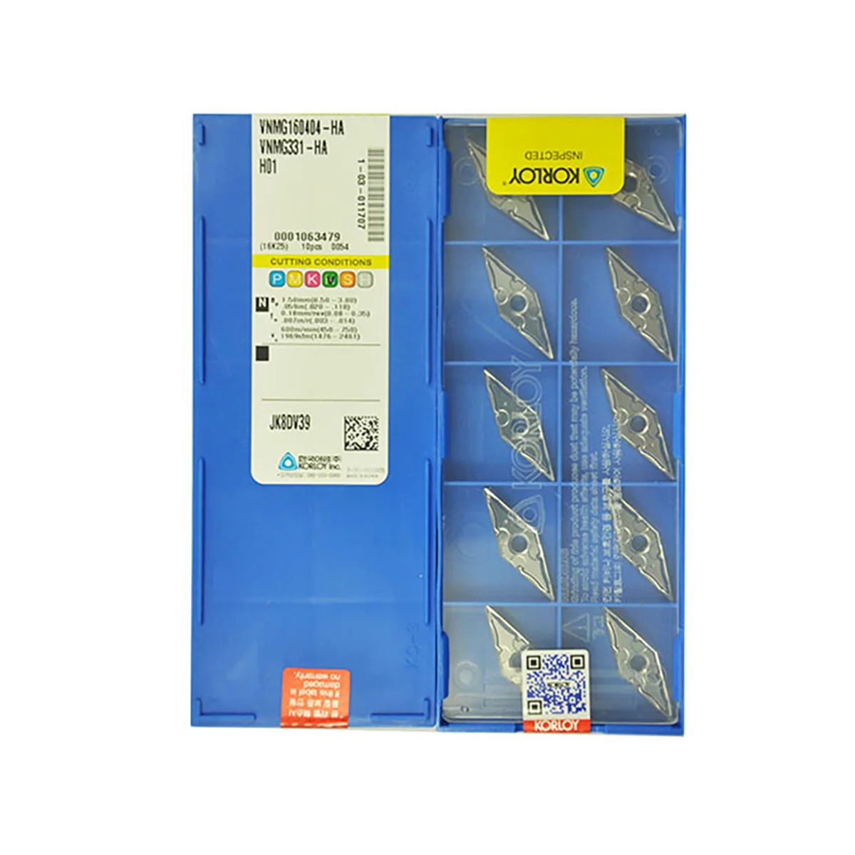 

100% Оригинальные Токарные Вставки KORLOY VNMG VNMG16 VNMG160404 VNMG160408 B15 CX293B HA HS PC8110, карбидные режущие пластины для грубой резки