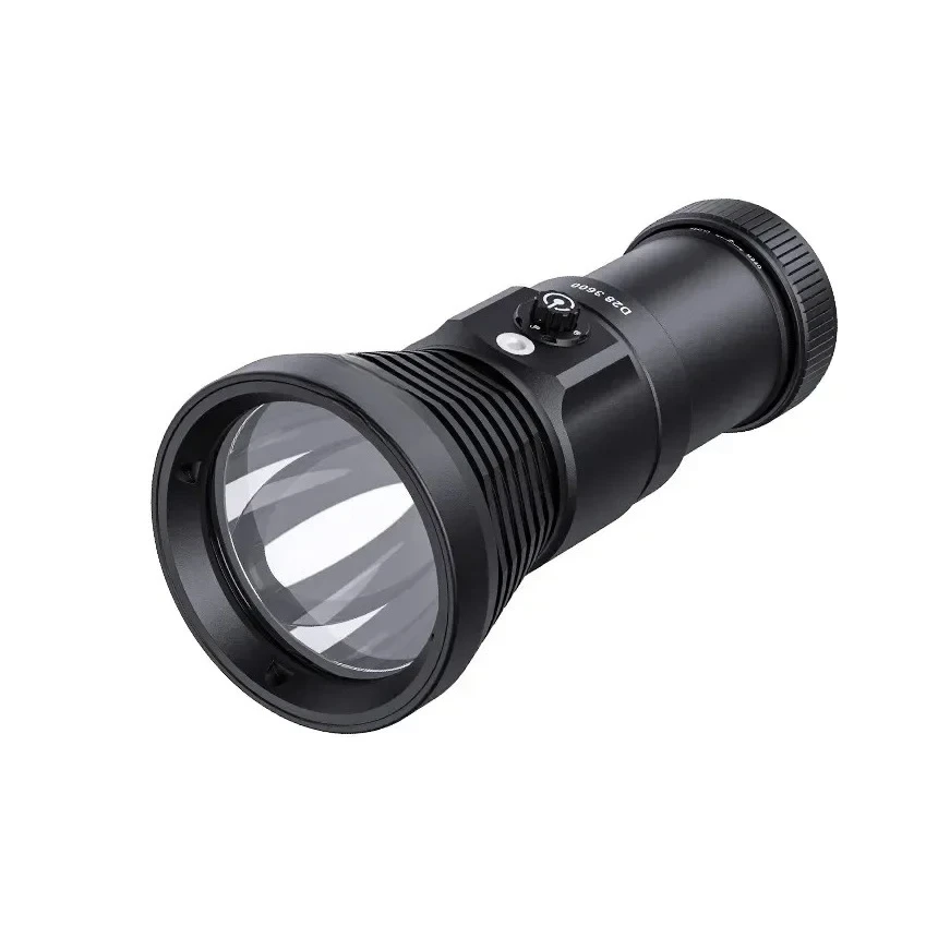 Подводный светодиодный фонарь D28 3600 / D30 4000 с высокой светоотдачей, IP68, для дайвинга