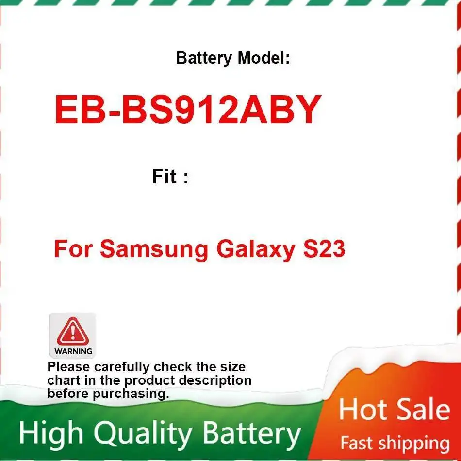 

Mobile Phone Battery EB-BS912ABY 3900Mah For Samsung Galaxy S23 High Quality
