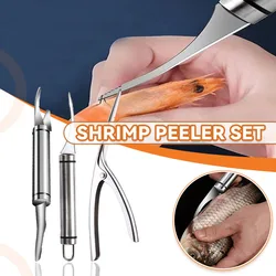 Multifunctional Quick Shrimp Peeler Stainless Steel 6-in-1 Fish Knife Shrimp Wire Cutting/Scraping/Multifunctional Kitchen Tools