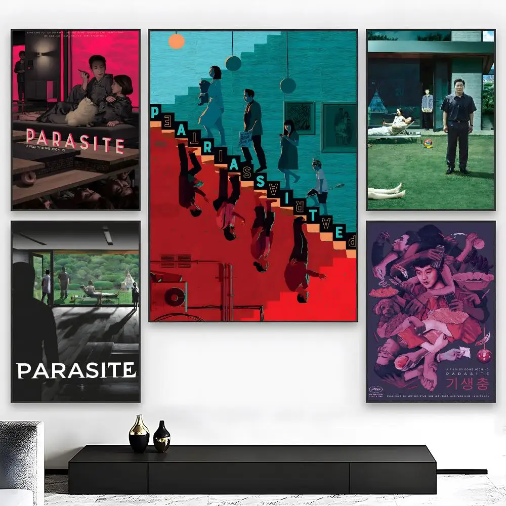 Black Comedy Movie P-Parasite Poster Wall art print art suitable for living room bedroom bar parlor home decor gift