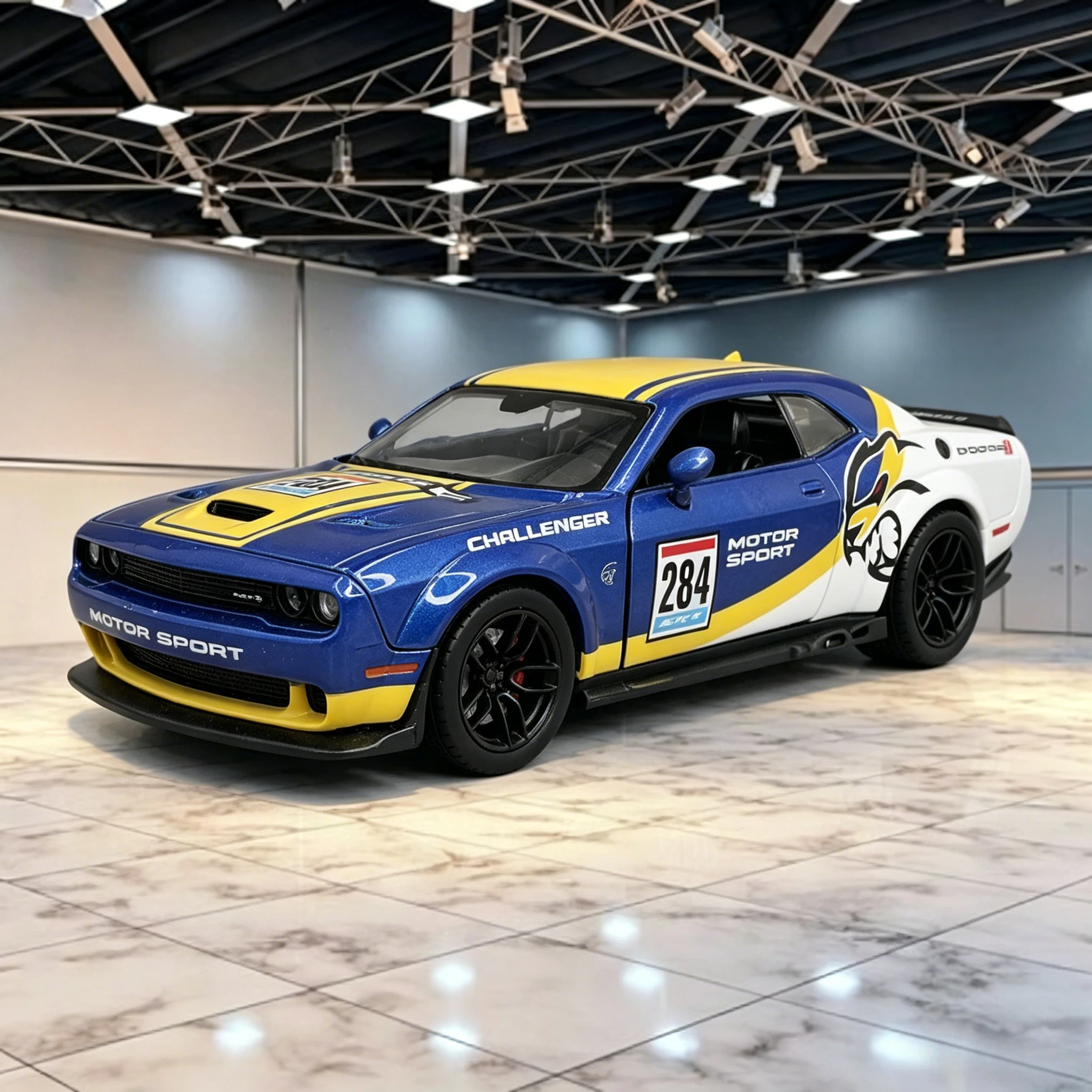 1:24 2018 Challenger SRT Hellcat Sports Car Alloy Model Diecasts Model Car Collection Toy Gift Ornaments Gift
