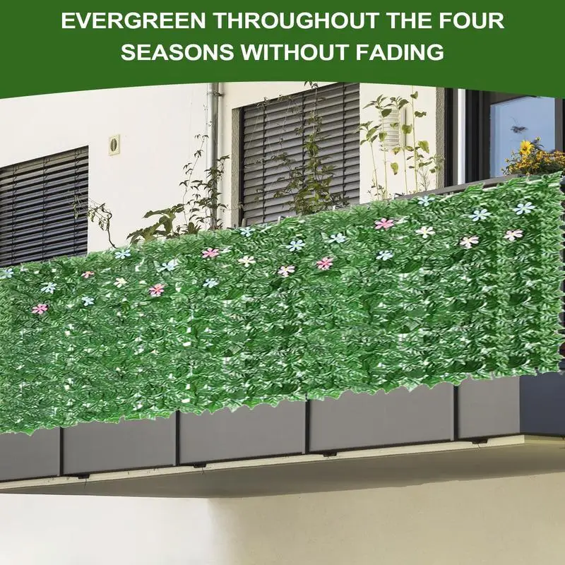 Ivy Privacy Fence 3.3x10 Ft Artificial Hedge Screen Realistic UV-Protected Ivy Privacy Fence for Patio Divider Commercial