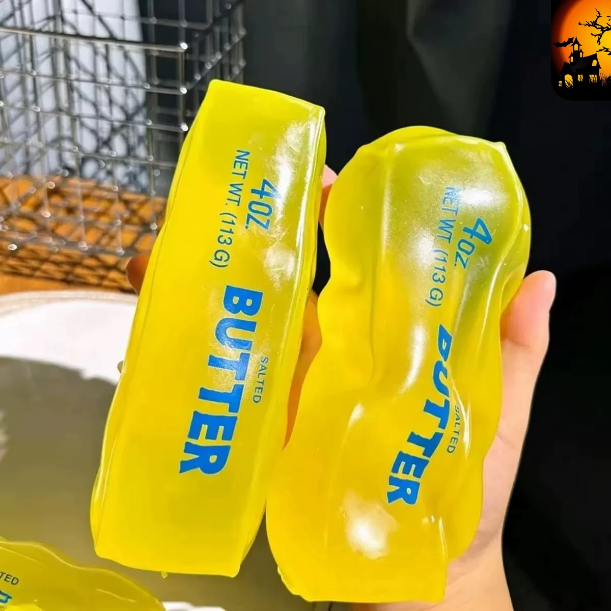 Moldable Butter Stick Squishy Toy Vaseline Filled Stress Relief Butter Cheese Bar Squeeze Fidget Toy Decompression Vent Toy