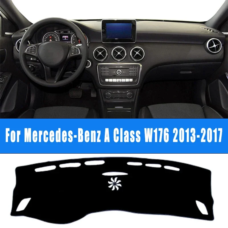 لوحة سيارة حصيرة داش غطاء الوسادة مخصص نونسليب كيب ظلة اكسسوارات لمرسيدس بنز الفئة W176 2013-2017 2014 2015 #1