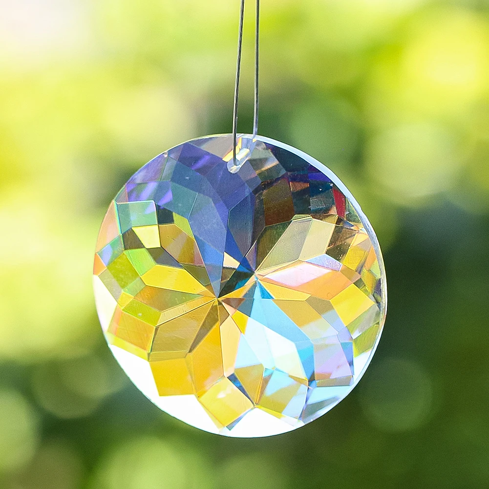 

45mm Faceted Prism Bauhinia Flower Sparkling Gorgeous Chandelier Crystal Lighting Accessories Suncatcher for Home Decorations