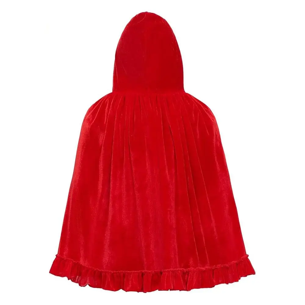Creative Gift with Oversized Hood Halloween Hooded Cloak Lace-up Vintage Vintage Hooded Cape Black Color Overcoats