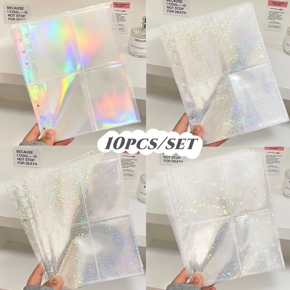 1-4 Grids Binder Photocards Photo Album Inner Page Photocard Binder Photo Sleeve A5 Kpop Photo Binder Background Paper 포토카드 바인더