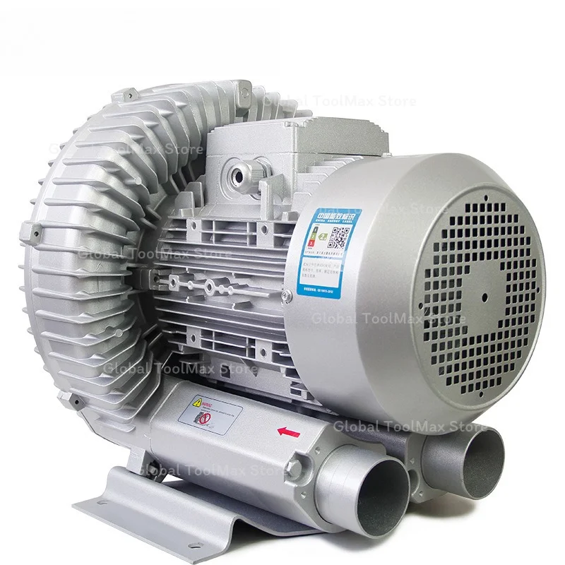 220V High-power Strong Suction Industrial Vortex Air Pump High-pressure Vortex Blower with Oxygen-enhancing Roots Turbine