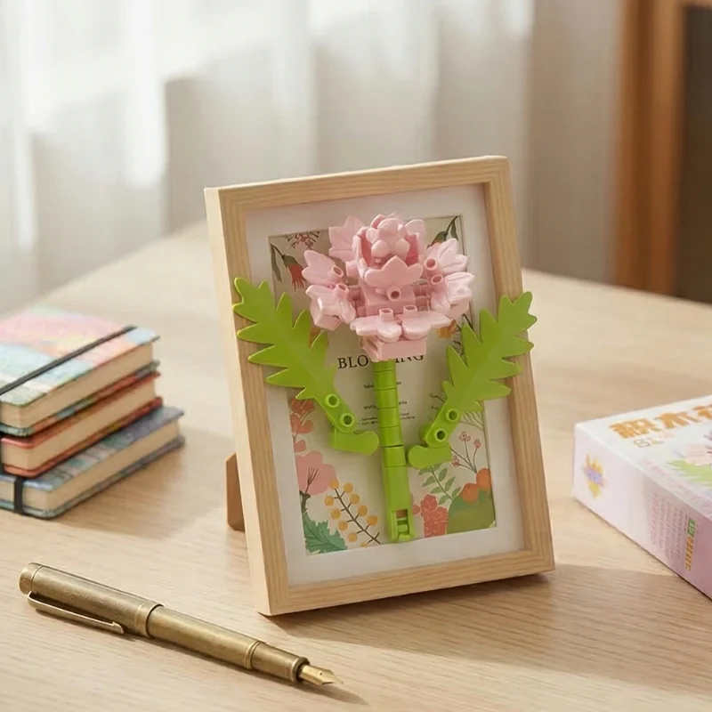 3D Romantic Botanical Collection Eternal Flower Building Blo
