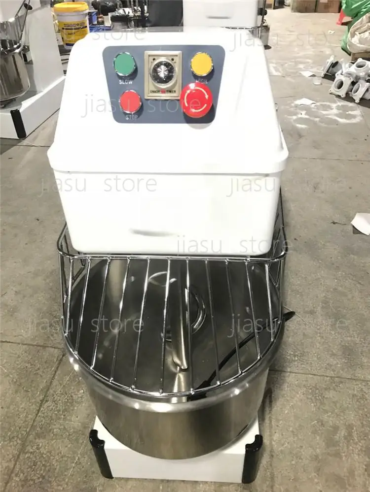 220V 1500W Dual Speed Bakery Cake Bread Pizza Dough Mixer Machine Commercial Industrial Spiral Dough Mixer