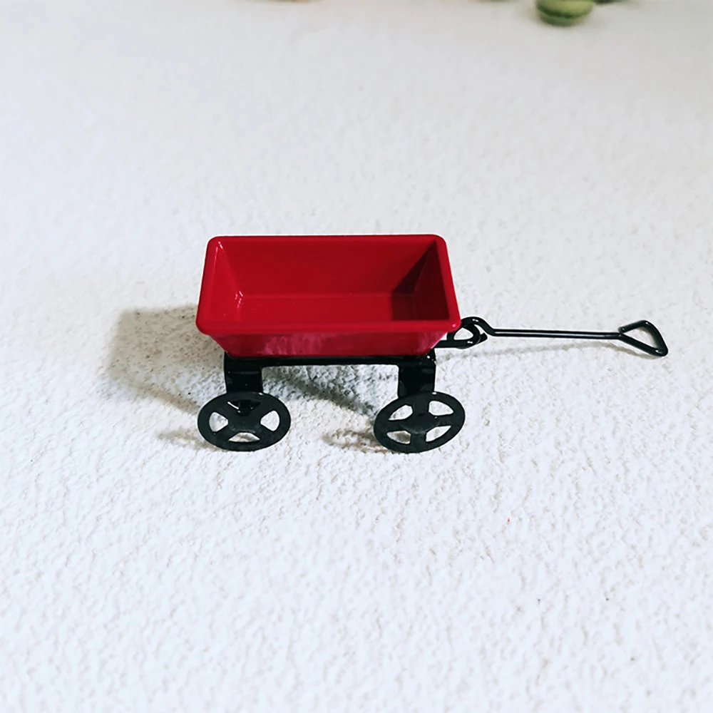 1/12 Dollhouse Miniature Accessories Mini Garden Truck Simulation Park Lorry Model Toys for Doll House Decoration