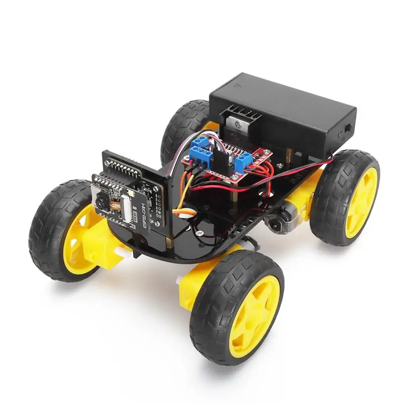 New 4WD Smart Robot Car ESP32 Wifi Kit with ESP32 Cam Compatible with Arduino IDE Programming, Training and Learning Project