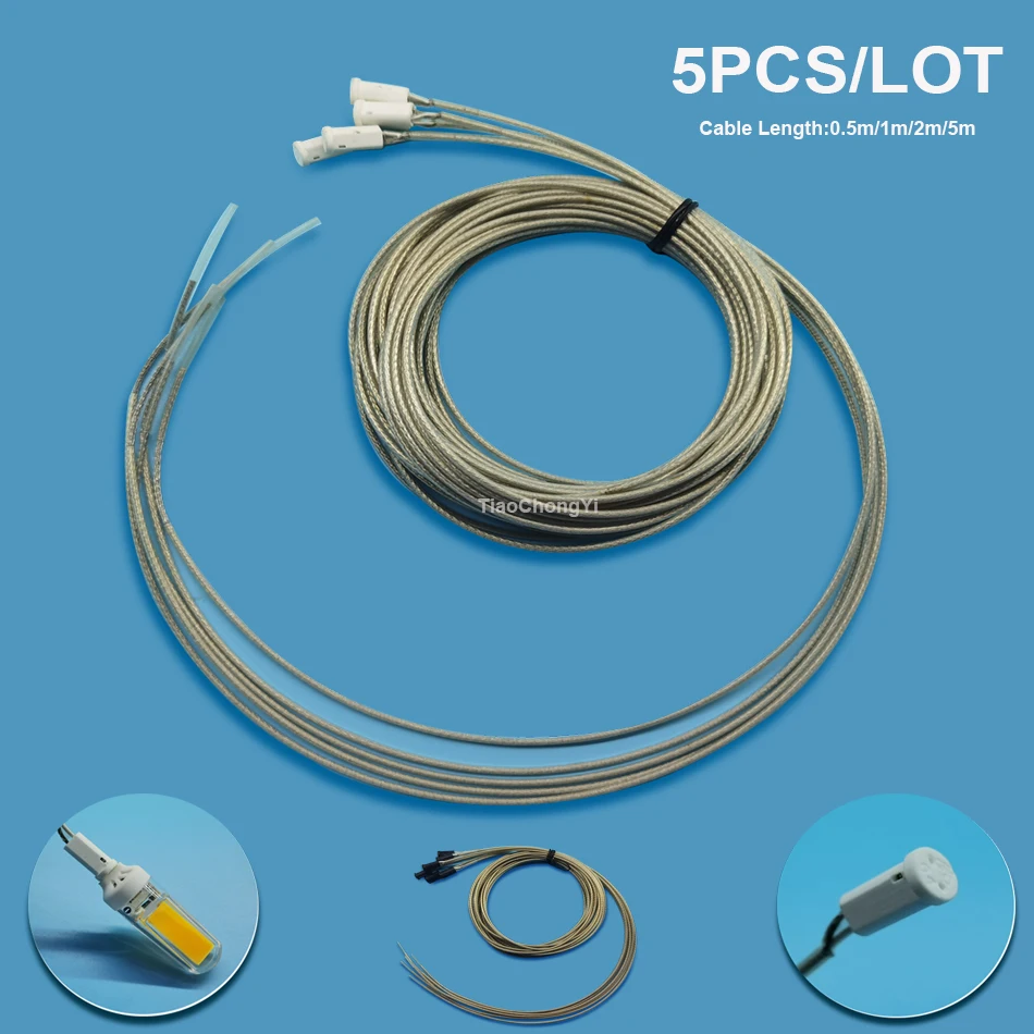 5PCS Lamp Base Lamps Socket G4 Light Holder Connector 50/100/500cm Ceramic / Plastic LED Halogen Bulb Lighting Accessories 12V
