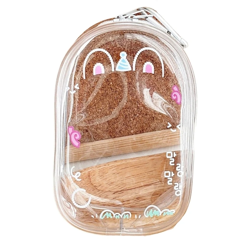 

E8FB See Through PVC Locket Portable Toy Storage Bag For Children's Collectibles Keys School Supply