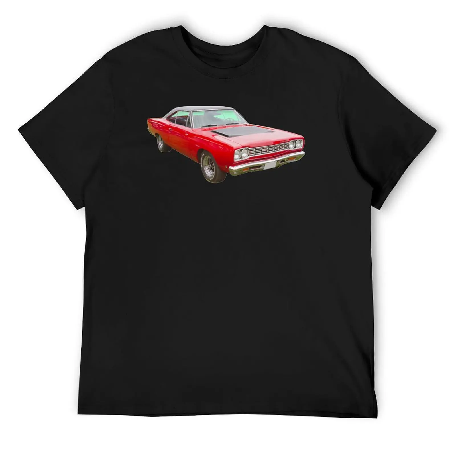 

Red 1968 Plymouth Roadrunner Muscle Car T-Shirt cotton graphic tees rapper graphic tees summer clothes sweat tshirts for men