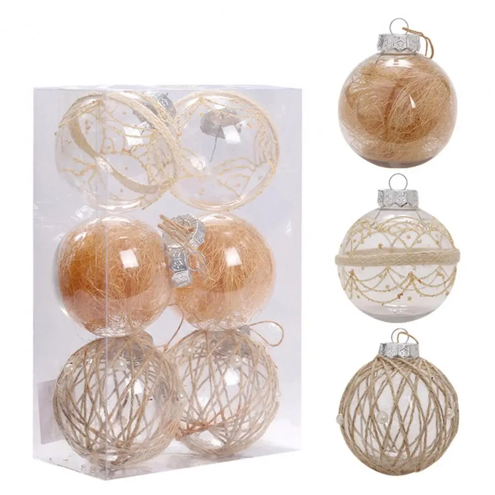 Dried Flower-filled Christmas Balls Christmas Balls with Detachable Design Festive Holiday Decor Vibrant for Tree for Parties