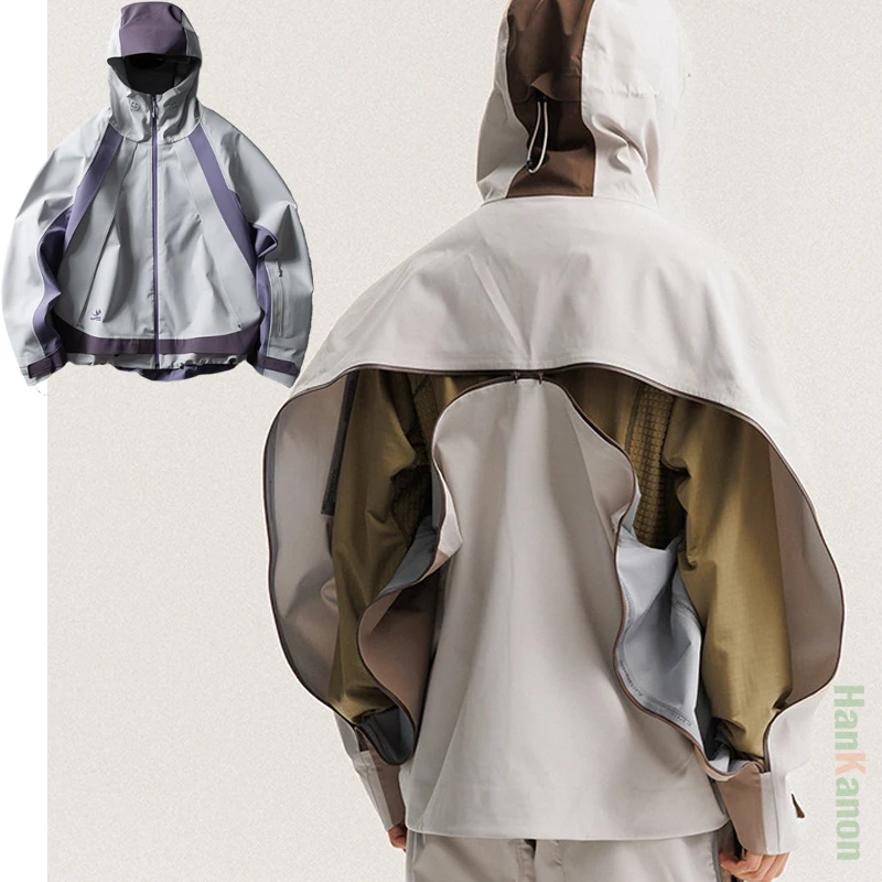Unisex Outdoor Breathable Ski Jacket Set with Teflon Triple-Proof, Fully Taped & Lightweight Design Windproof,waterproof Camping