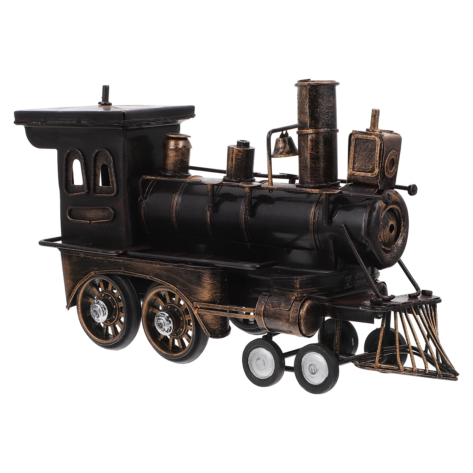 

Car Decor Front Model Alloy Locomotive Sculpture Train Vintage Adornment Simulation Toy Desktop