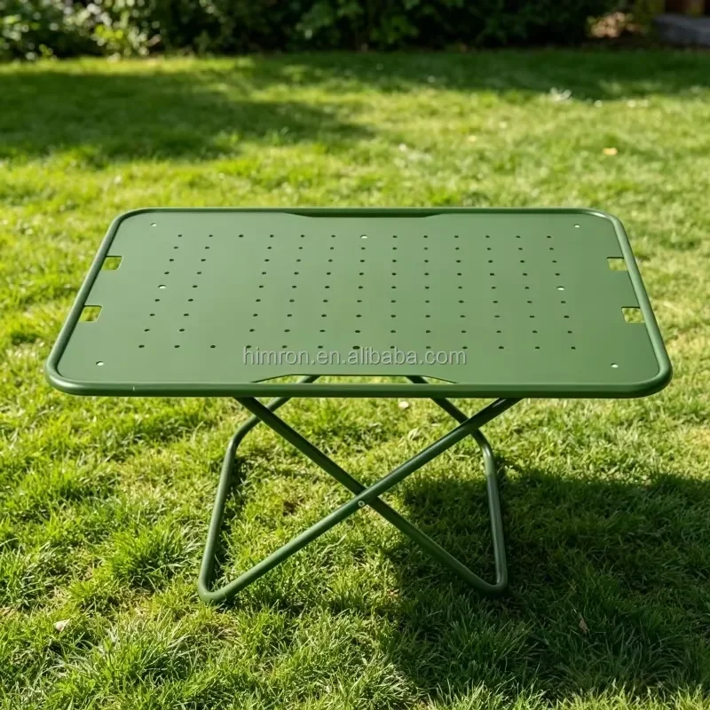 Portable Aluminum Folding Table Lightweight Outdoor Camping Picnic Desk Compact Tactical Gear for Hiking Travel Beach Fishing