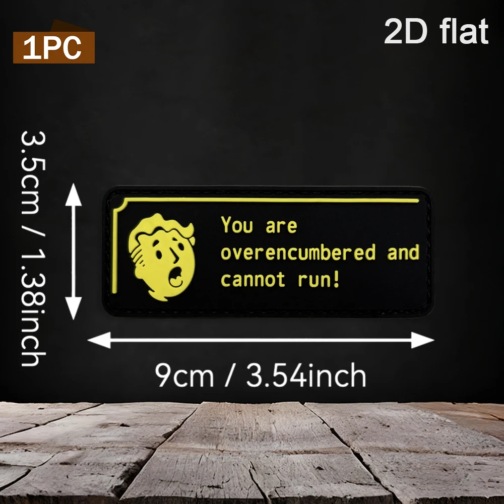 Rounded-corner rectangular dialog box portrait text embossed PVC badge patch, available in three colors, soft rubber decorative decal badge, comes with matching hook side