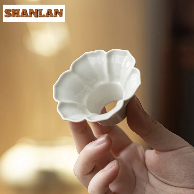 Plant Ash Lotus Petal Leaf Tea Funnel Pouring Into Pot Extractor Leakage Filter Tea Making Throwing Tea Device Teaware Items