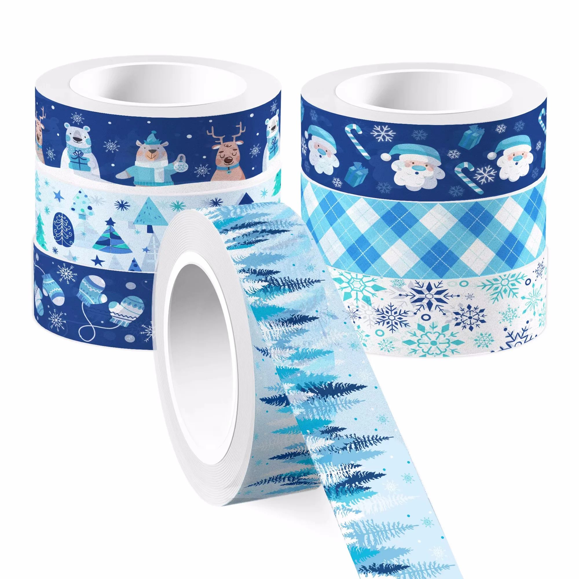 12 Rolls Christmas Snowman Pen - Washi Tape Rolls ulasan dan harga
