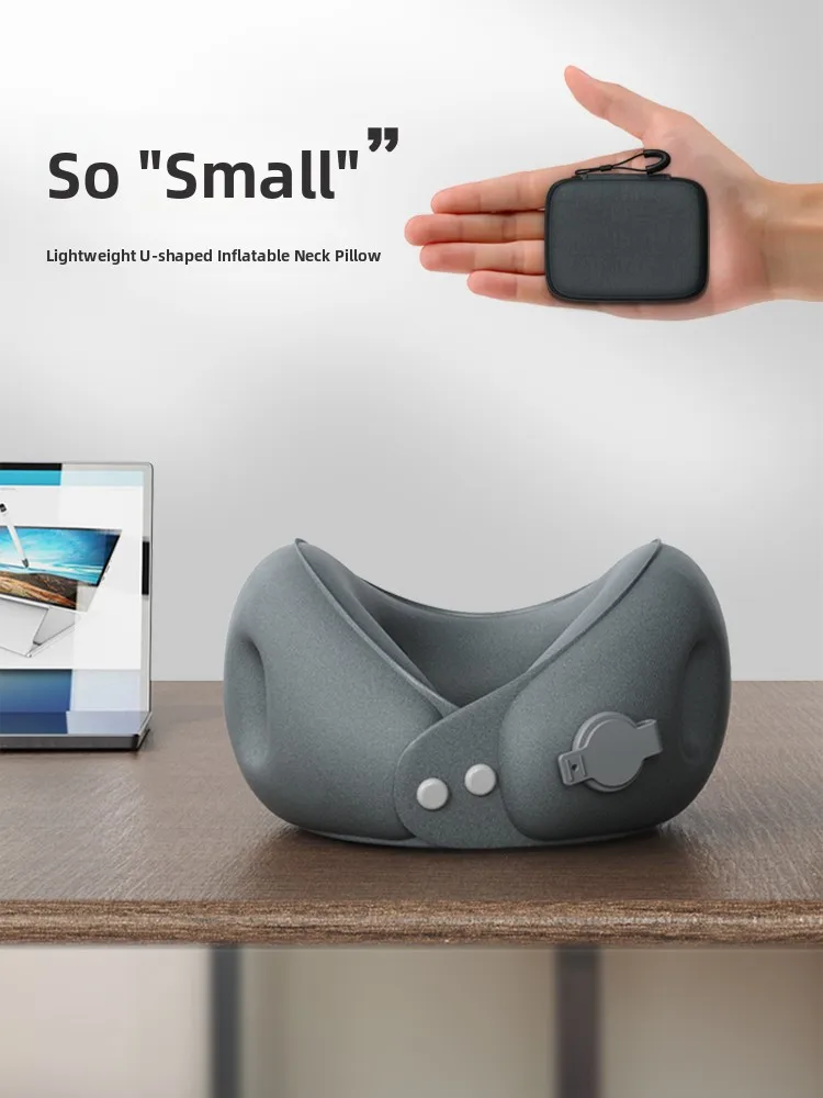 Tragbares Iatable U-förmiges Ne-Kissen für Reisen, S-Hilfe, COSSEAL Brand Ne Support Cuion, bequem zum Aufbewahren von Reisen
