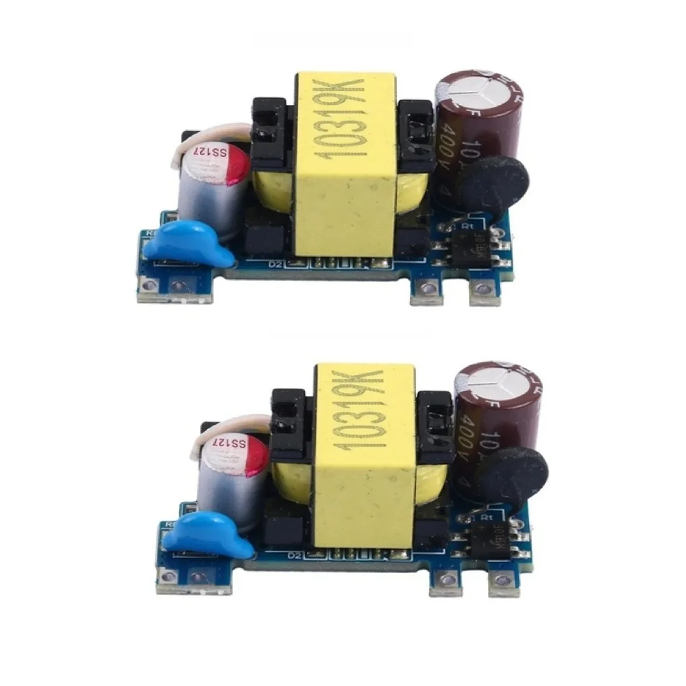 2PCS 5V 2A Switching Power Supply for Instrumentation AC85-265V Input 10W Capacity 36x17mm Footprint Safety Certified Design