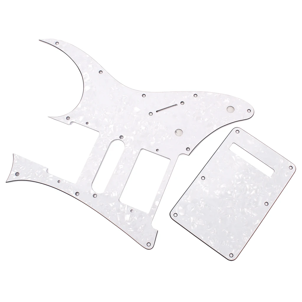HSH 3ply Guitar Pickguard Set Anti Scratch Protector with Back Plate Electric Guitar Parts for IBANZE RG350