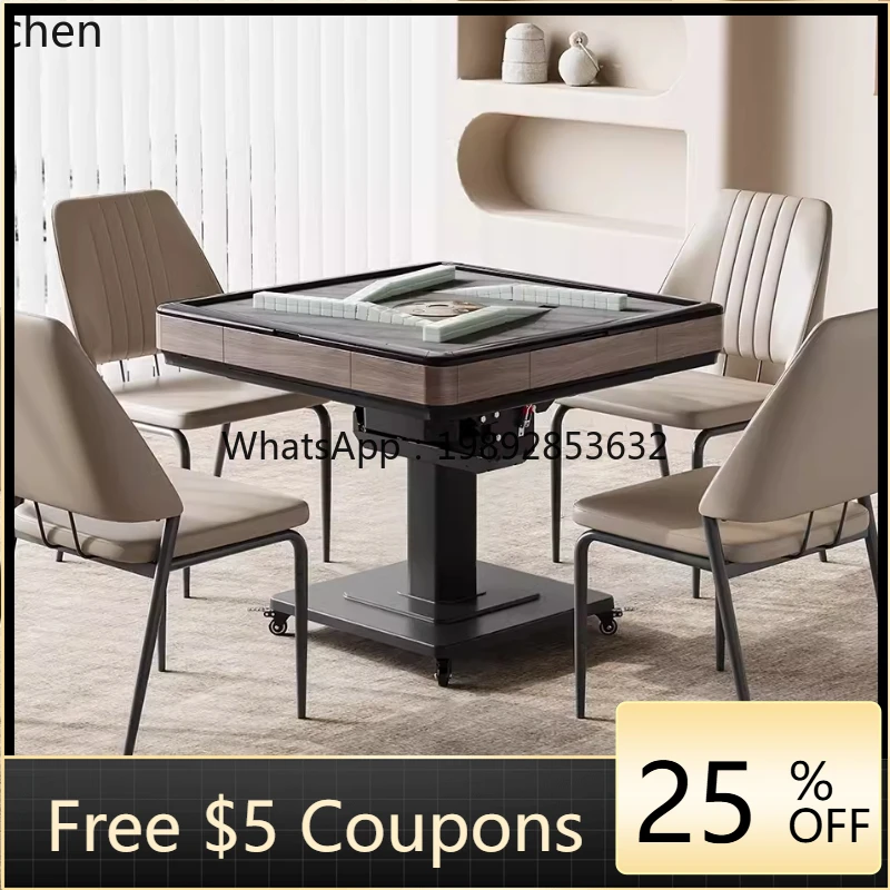 a4 Mini Mahjong Machine Automatic Household Small Folding Dining Table Integrated Dual-Use Mahjong Table Bass
