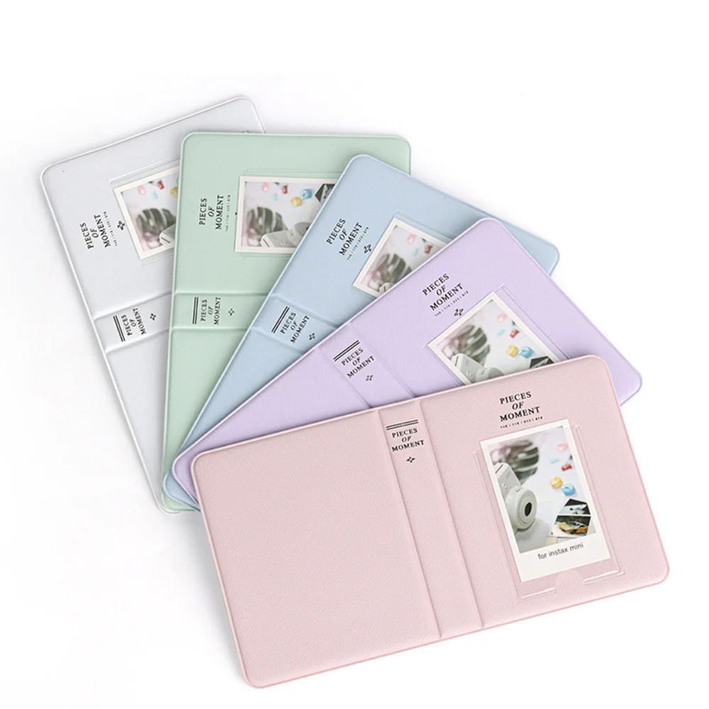 7-in-1 Camera Bag for Fujifilm Instax Mini 12 PU Case 64 Pockets Photo Album Colorful Photo Frame Selfie Mirror Lens Filters