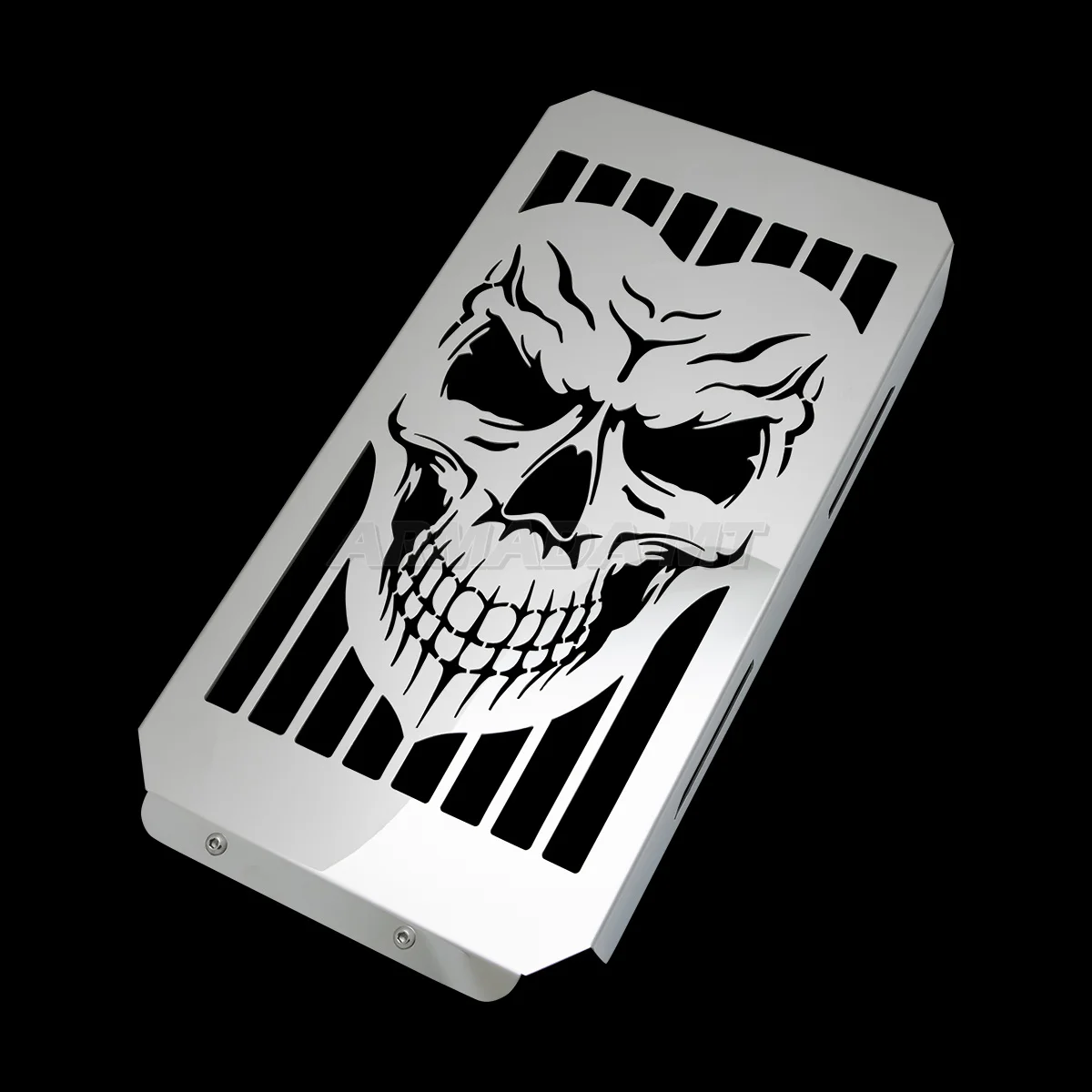 Motorcycle Steel Chrome Skull Radiator Caps Guard Protection Grille Cover Stainless Steel For Honda VTX1800C/F/N/R/S/T VTX 1800