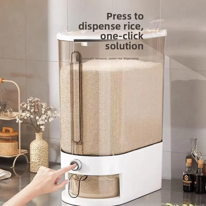 

Герметичный контейнер для хранения риса для домашнего использования, защита от насекомых и влаги, новинка 2025 года, емкость для риса, коробка для хранения риса, скандинавский стиль, для кухни