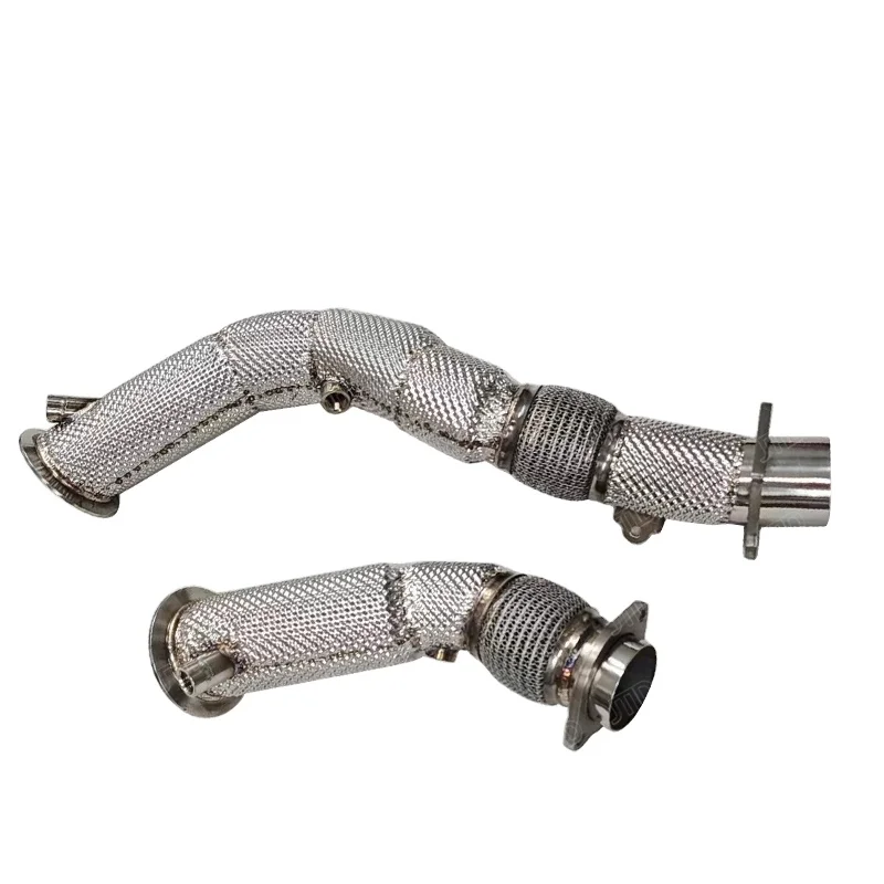 JTLD Performance 304 Stainless Steel Exhaust Downpipe For BMW F80 M3 F82 M4 F8X S55 Test Escapes Exhaust Pipes